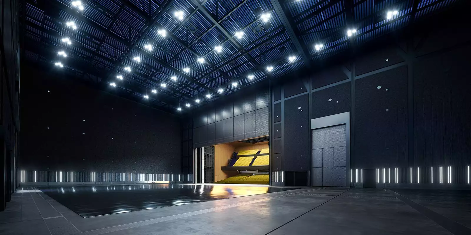 A render of the inside of Factory International